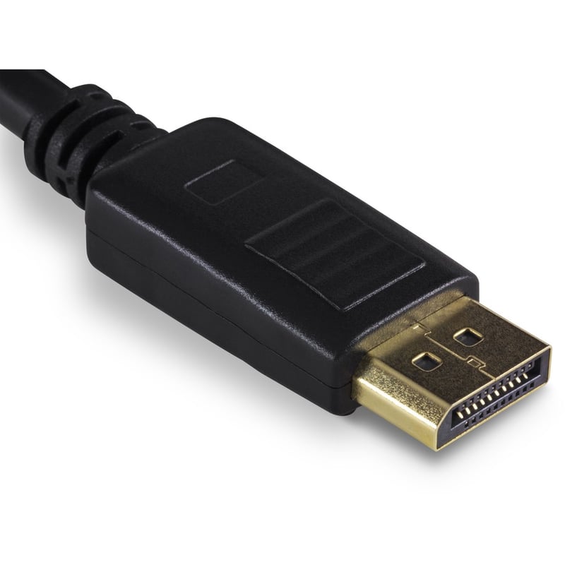 TRENDnet 6 Foot DisplayPort 1.2 Cable, 2-Pack, Includes 2 x DisplayPort 1.2 Cables, Supports up to 2560 x 1440 @ 144Hz, Black, TK-DP06/2 - Thumbnail 3