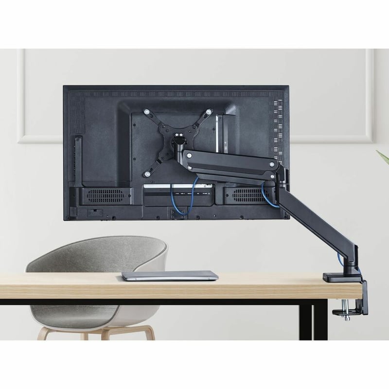 Single Monitor Heavy-Duty Premium Gas Spring Desk Mount - 17" to 43" , VESA 75x75, 100x100, 200x200mm - Thumbnail 4
