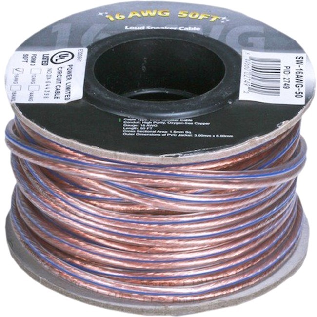Monoprice 100ft 12AWG Enhanced Loud Oxygen-Free Copper Speaker Wire Cable - (No Logo) - Thumbnail 1