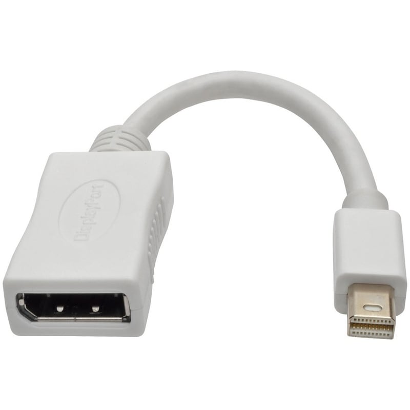 Eaton Tripp Lite Series Keyspan Mini DisplayPort to DisplayPort Cable Adapter (M/F) - 4K 60 Hz, DP 1.2, HDCP 2.2, 6 in. (15.2 cm) - Thumbnail 1