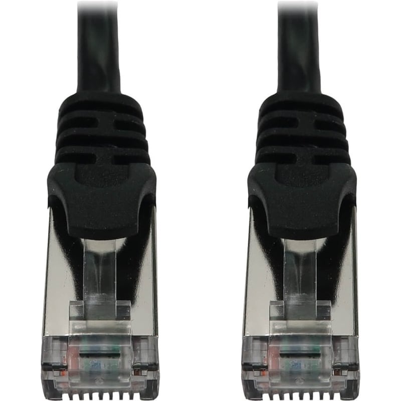 Eaton Tripp Lite Series Cat6a 10G Snagless Shielded Slim STP Ethernet Cable (RJ45 M/M), PoE, Black, 10 ft. (3.1 m) - Thumbnail 2