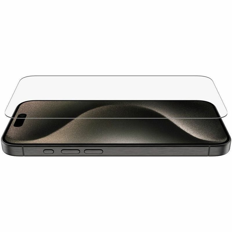 Belkin ScreenForce TemperedGlass Treated Screen Protector for iPhone 15 Pro Transparent - Thumbnail 4