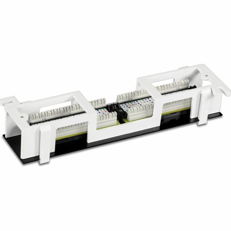 TRENDnet 12-Port Cat6 Unshielded Patch Panel, TC-P12C6V, Wall Mount, Included 89D Bracket, Vertical or Horizontal Installation, Compatible w/ Cat5e & Cat6 RJ45 Cabling, 110 IDC Type Terminal Blocks - Thumbnail 4