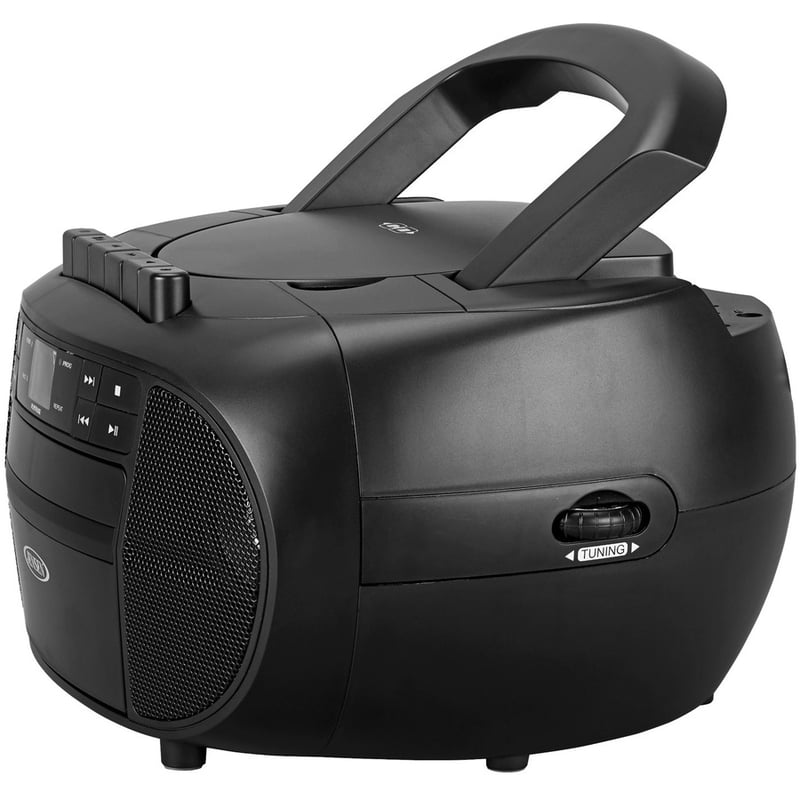 JENSEN CD-550 Portable Stereo Cassette Recorder & CD Player with AM/FM Radio - Thumbnail 3