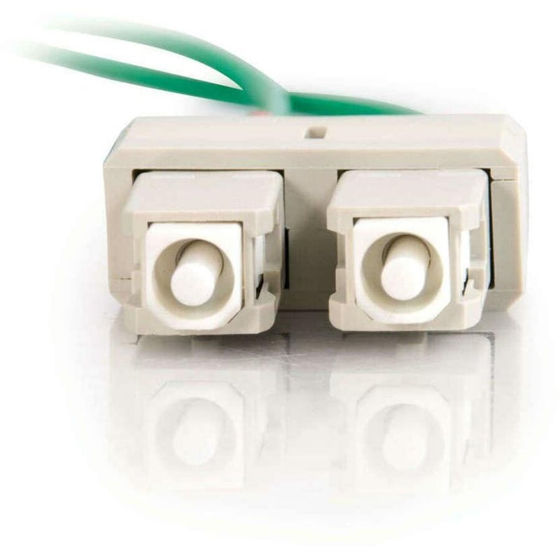 C2G-1m SC-SC 62.5/125 OM1 Duplex Multimode PVC Fiber Optic Cable - Green - Thumbnail 2