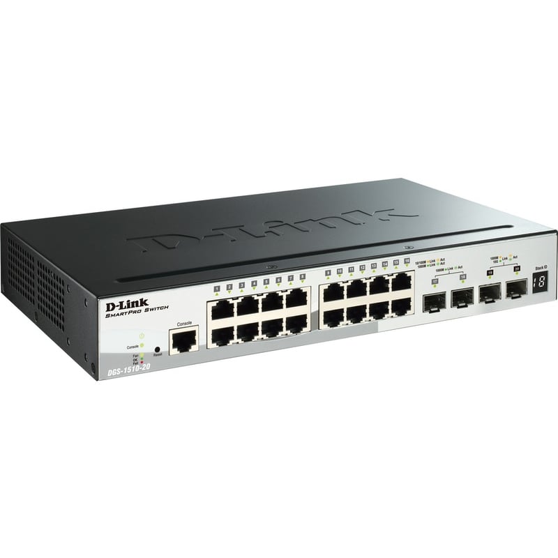 D-Link SmartPro DGS-1510-20 Ethernet Switch - Thumbnail 3