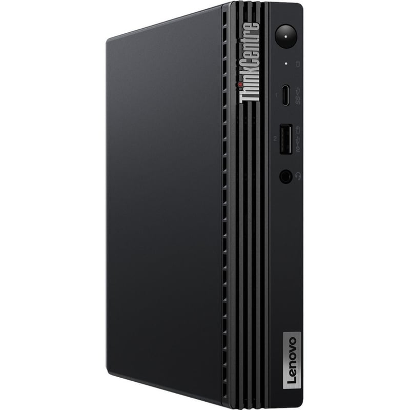 Lenovo ThinkCentre M70q 11DT00FEUS Desktop Computer - Intel Core i5 10th Gen i5-10400T Hexa-core (6 Core) 2 GHz - 16 GB RAM DDR4 SDRAM - 512 GB NVMe M.2 PCI Express PCI Express NVMe 3.0 x4 SSD - Tiny - Black - Thumbnail 2