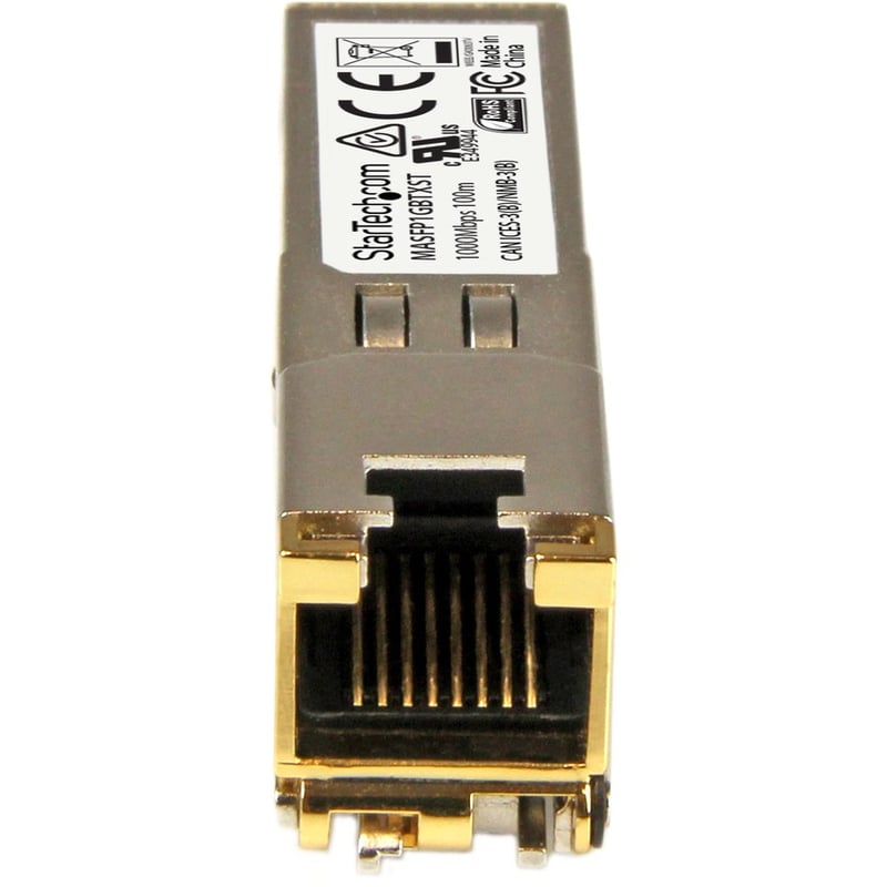 StarTech.com Cisco Meraki MA-SFP-1GB-TX Compatible SFP Module - 1000BASE-T - 10/100/1000 Mbps SFP to RJ45 Cat6/Cat5e Transceiver - 100m - Thumbnail 2