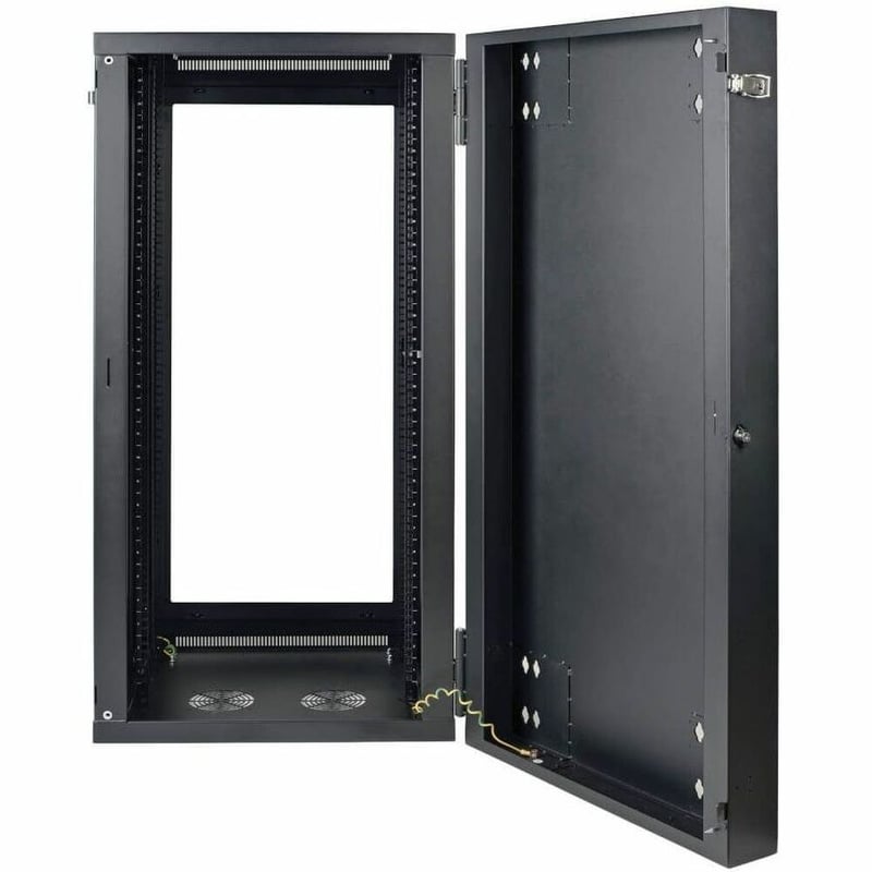 Tripp Lite by Eaton SmartRack 26U Low-Profile Switch-Depth Wall-Mount Half-Height Rack Enclosure Clear Acrylic Window Hinged Back - Thumbnail 5