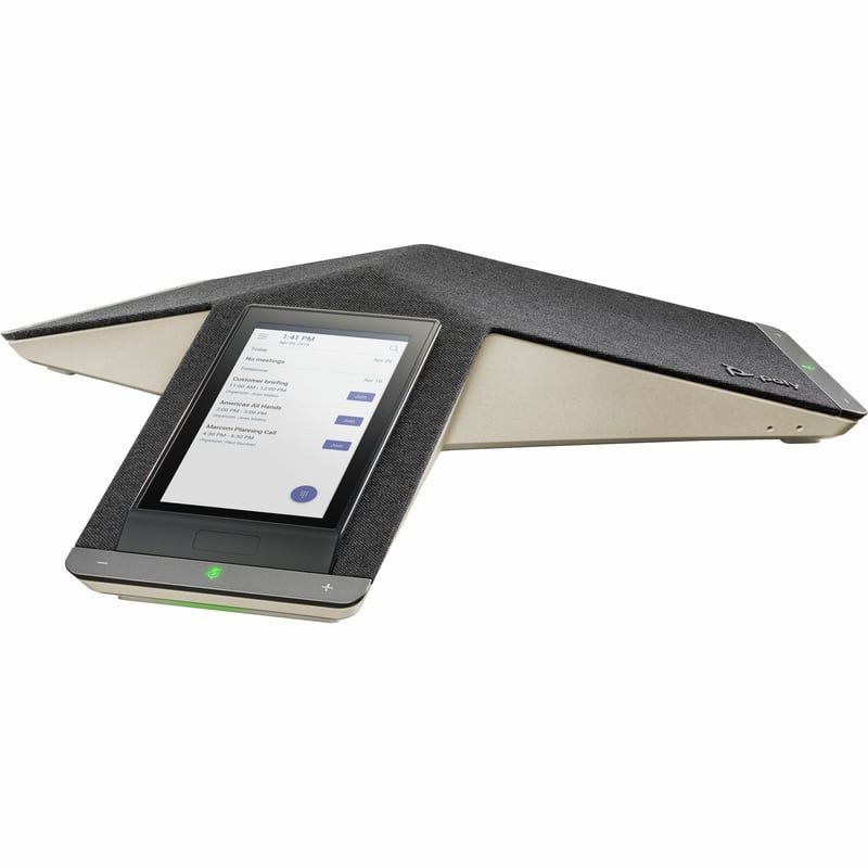 Poly Trio C60 IP Conference Station - Corded/Cordless - Wi-Fi, Bluetooth - Black - Thumbnail 1