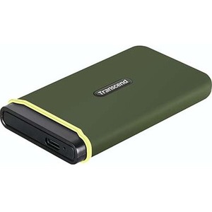 Transcend 2 TB Portable Solid State Drive - External - Military Green - Thumbnail 1