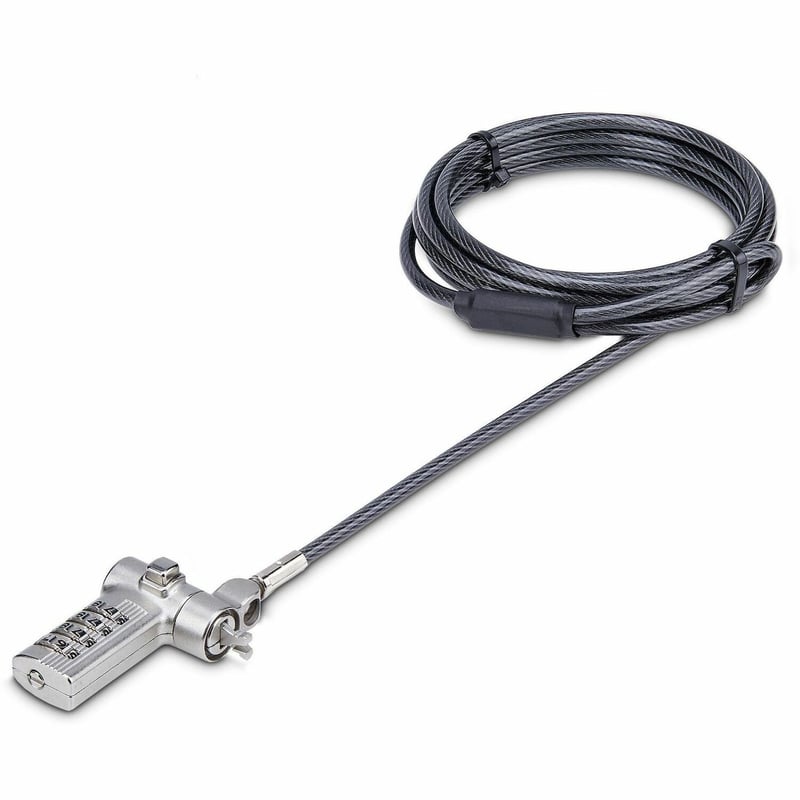 UNIVERSAL LAPTOP CABLE LOCK 6.6FT SERIALIZED SECURITY CABLE - Thumbnail 1