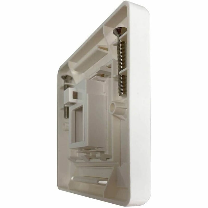 Eaton Tripp Lite Series 1-Port UK-Style Wall Plate, Unloaded Shuttered Module, White, TAA - Thumbnail 4