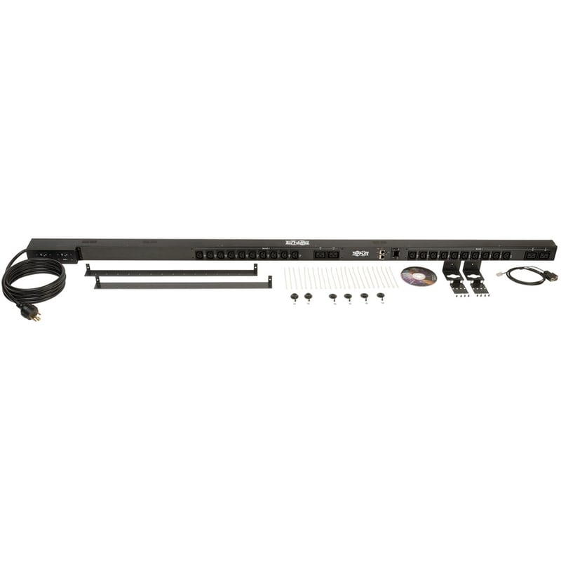 Tripp Lite by Eaton PDU 5.5kW Single-Phase Switched PDU Outlet Monitoring 208/230V Outlets (20 C13 & 4 C19) 0U LX Interface TAA - Thumbnail 4