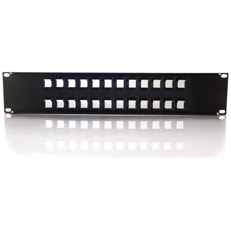 C2G 24-Port Blank Keystone/Multimedia Patch Panel - Thumbnail 3
