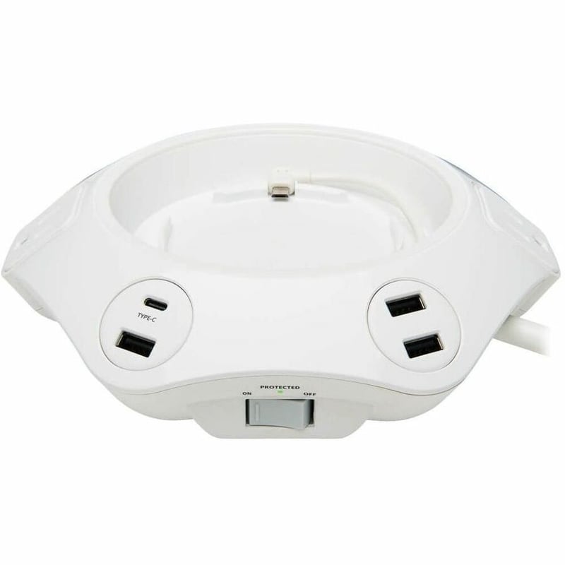 Tripp Lite by Eaton Conference Power Surge Protector - 4 NEMA 5-15R Outlets USB-C & 3 USB-A Ports Micro-USB 8 ft. Cord - Thumbnail 3