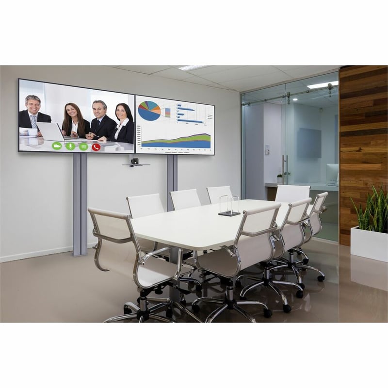 DUAL VIDEO CONFERENCING STAND FOR 55-80 - Thumbnail 2