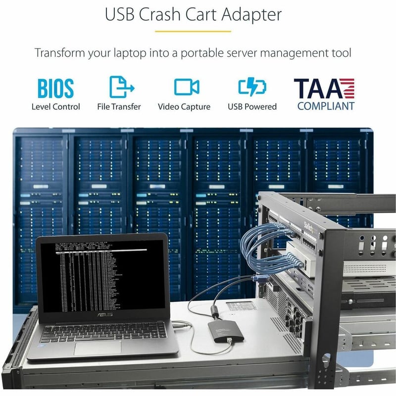 StarTech.com USB Crash Cart Adapter with File Transfer & Video Capture at 1920 x1200 60Hz - Thumbnail 2
