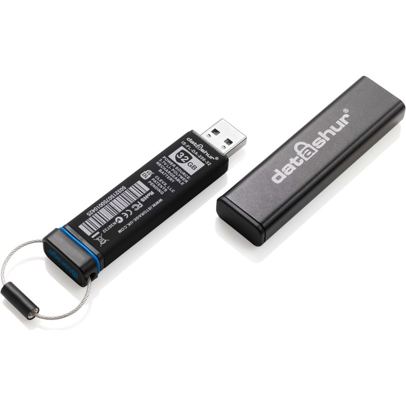 iStorage datAshur 16 GB Secure Flash Drive | Password protected | Dust & Water Resistant | Portable | Hardware Encryption | USB 2.0 | IS-FL-DA-256-16 - Thumbnail 2