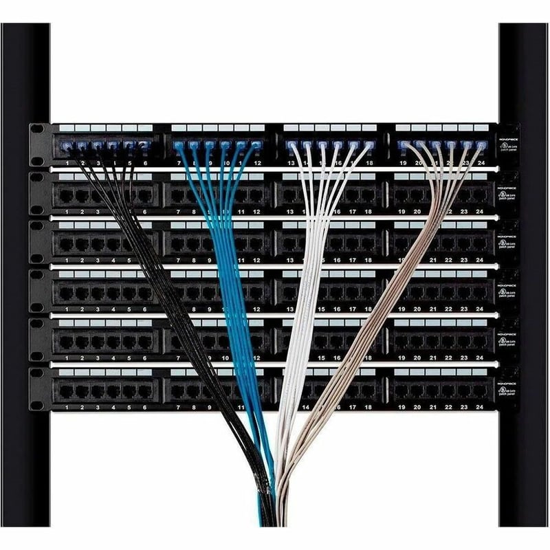 MONOPRICE CAT6A 30FT WHITE 5-PK PATCH CABLE_ UTP_ 30AWG_ 10G_ PURE BARE COPPER_ - Thumbnail 5