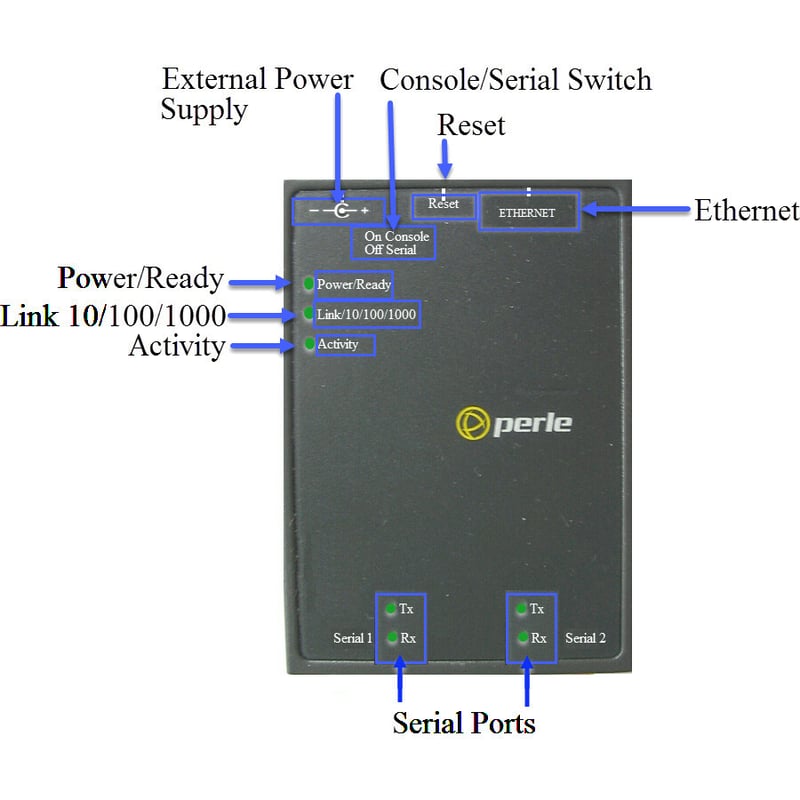 Perle IOLAN SDS2T GR Secure Device Server - Thumbnail 2
