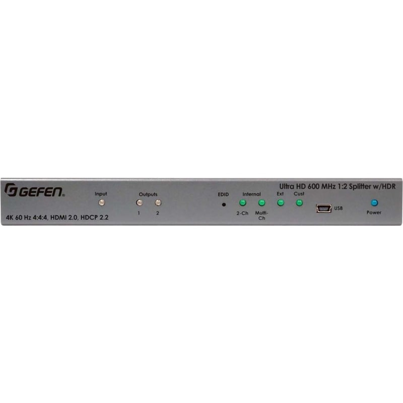 Gefen Ultra HD 600 MHz 1:2 Splitter for HDMI w/ HDR - Thumbnail 1