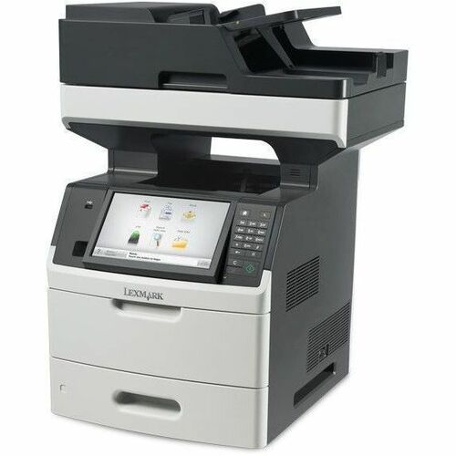 Lexmark MX711DE Wired Laser Multifunction Printer - Monochrome - Gray, White - Thumbnail 1