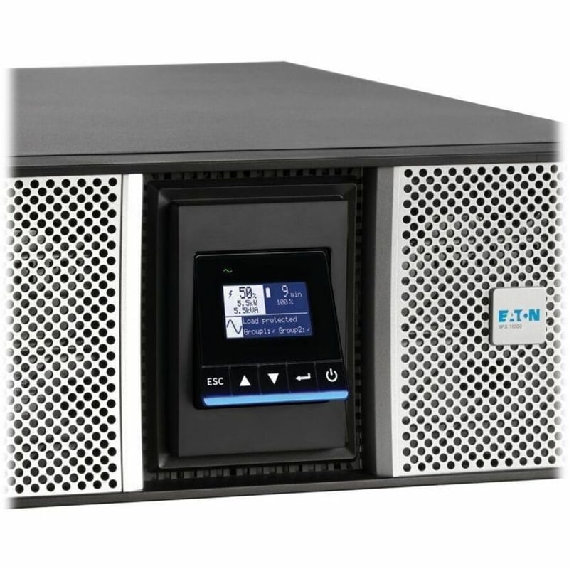 Eaton 9PX G2 11000VA 11000W 208/120V Online Double-Conversion UPS - Hardwired Input, 8x 5-20R, 4x L6-30R, 2x L14-30R or Hardwired Output, Cybersecure Network Card, Bypass, Extended Run, 7U Rack/Tower - Thumbnail 2