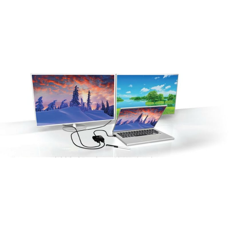 Club 3D MST Hub USB3.2 Gen2 Type-C(DP Alt-Mode) to DisplayPort + HDMI 4K60Hz M/F - Thumbnail 2