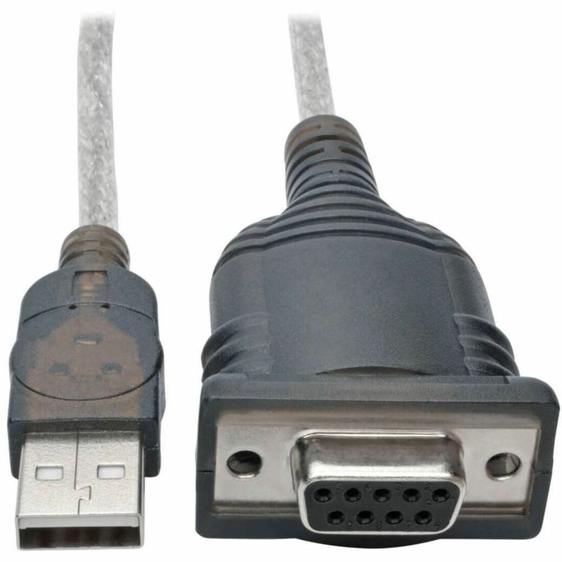 Eaton Tripp Lite Series USB to Null Modem Serial FTDI Adapter Cable with COM Retention (USB-A to DB9 M/F), 18-in. (45.72 cm) - Thumbnail 1