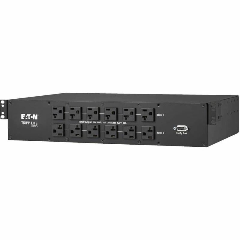 Tripp Lite by Eaton 2.9kW 120V Single-Phase ATS/Monitored PDU - 24 5-15/20R & 1 L5-30R Outlets, Dual L5-30P Inputs, 10 ft. Cords, 2U, TAA - Thumbnail 5