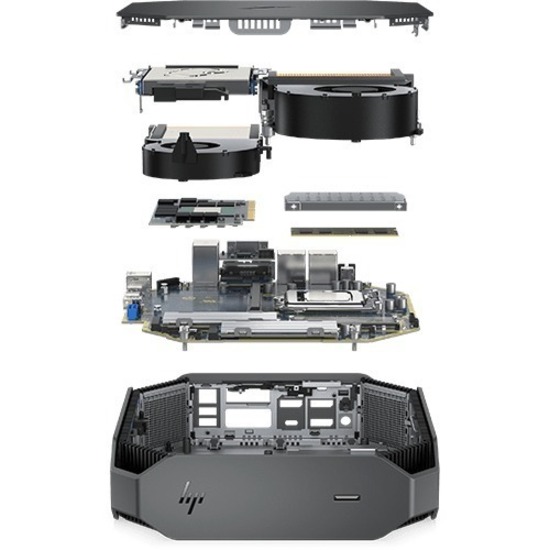 HP Z2 Mini G5 Workstation - 1 x Intel Core i9 10th Gen i9-10900 - 64 GB - 1 TB SSD - Mini PC - Thumbnail 4