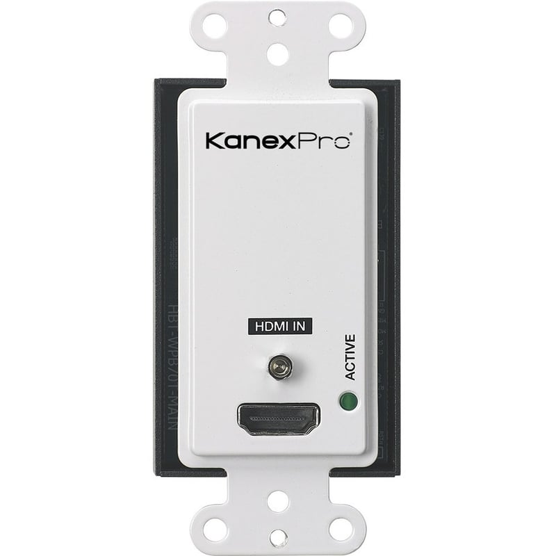 KanexPro Single HDMI 2.0 Wallplate over HDBaseT 70M w/ IR & POC Receiver Set - Thumbnail 1