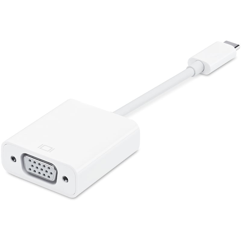 4XEM 10" USB-C to VGA Adaptor-White - Thumbnail 3