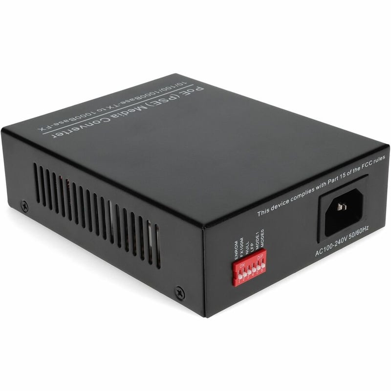 AddOn 10/100/1000Base-TX(RJ-45) to 1000Base-BXU(SC) BiDi SMF 1310nm/1550nm 20km POE Media Converter - Thumbnail 3