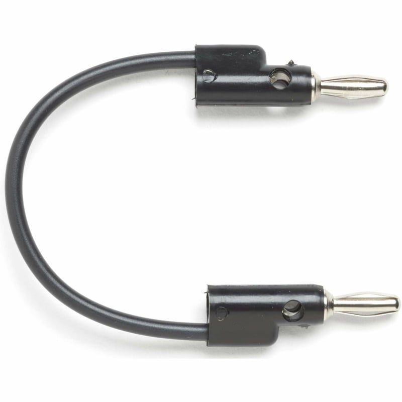 Pomona Banana Plug Patch Cord (Black)
