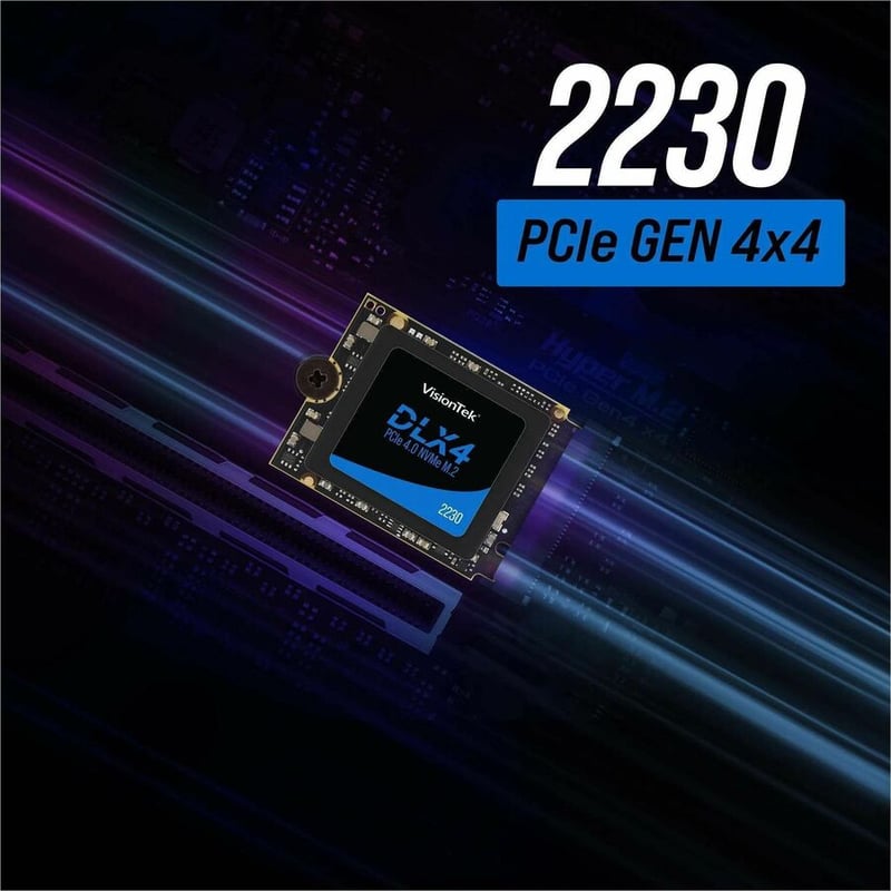 VisionTek DLX4 512 GB Solid State Drive - M.2 2230 Internal - PCI Express NVMe (PCI Express NVMe 4.0 x4) - Thumbnail 3