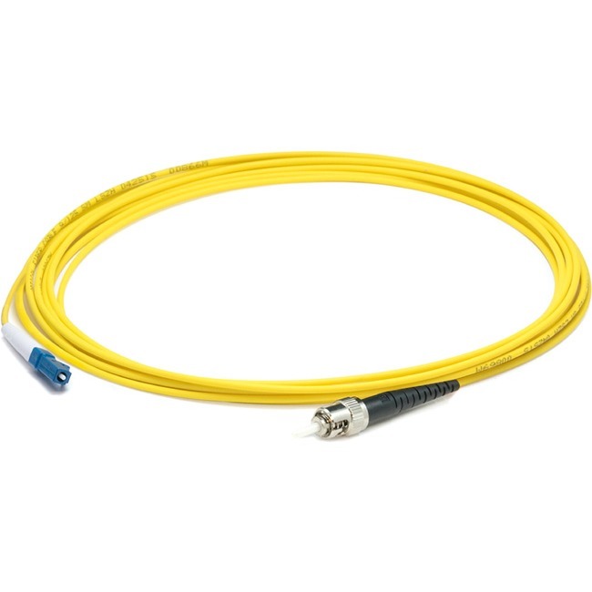 AddOn 35m ST to LC Yellow OS2 Simplex LSZH SMF Fiber Patch Cable - Thumbnail 1