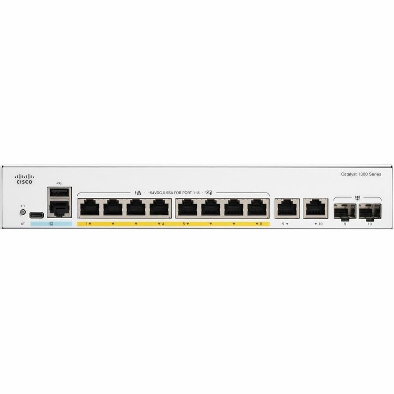 Cisco Catalyst C1300-8P-E-2G Ethernet Switch - Thumbnail 2