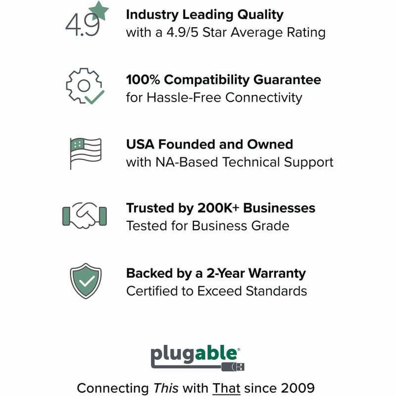 Plugable USB 2.0 to VGA Video Graphics Adapter for Multiple Monitors up to 1920x1080 - Thumbnail 5