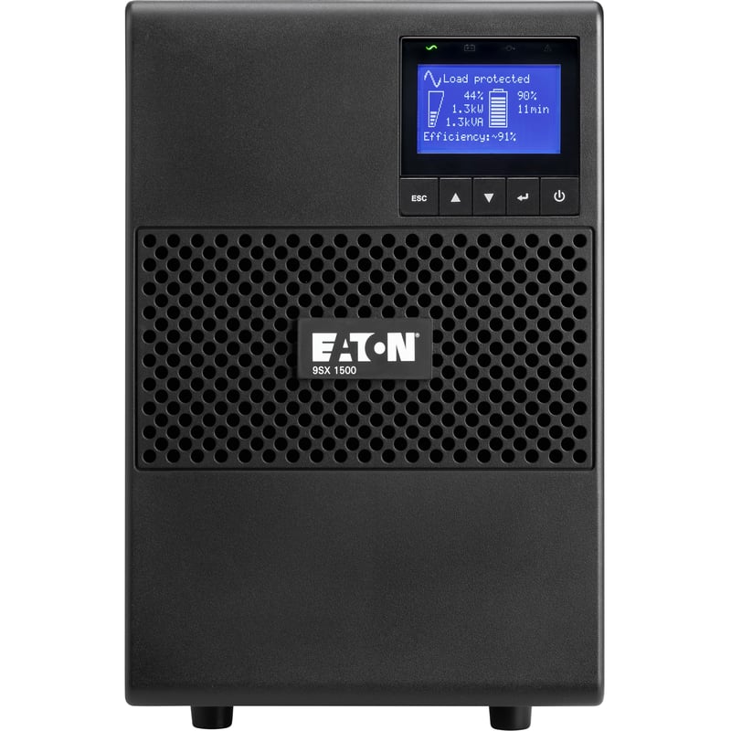 Eaton 9SX 1500VA 1350W 208V Online Double-Conversion UPS - 6 C13 Outlets, Cybersecure Network Card Option, Extended Run, Tower - Thumbnail 1