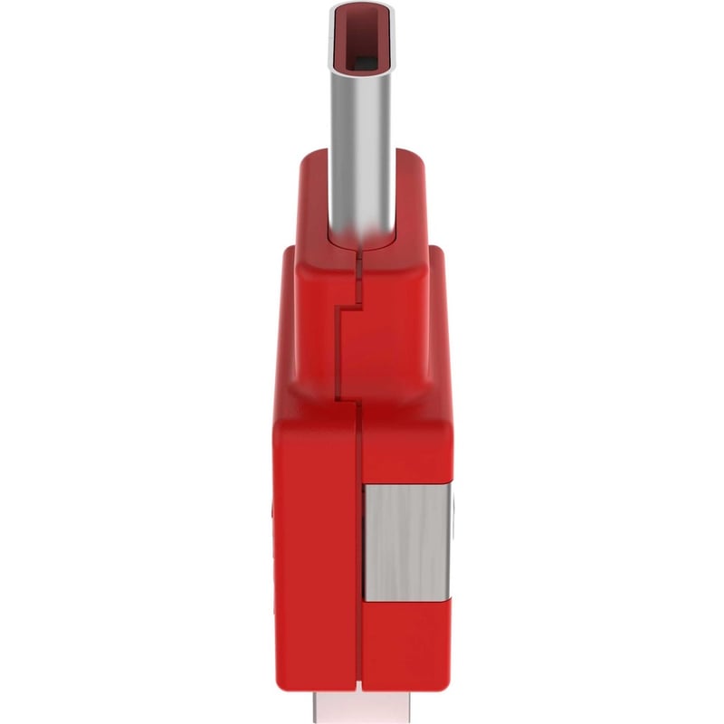 Panduit Smartkeeper USB Type C Blockout Device, Red - Thumbnail 4