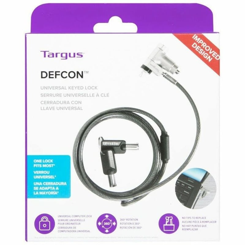 Targus DEFCON Ultimate Universal Keyed Single Head Lock, Retail - Thumbnail 3