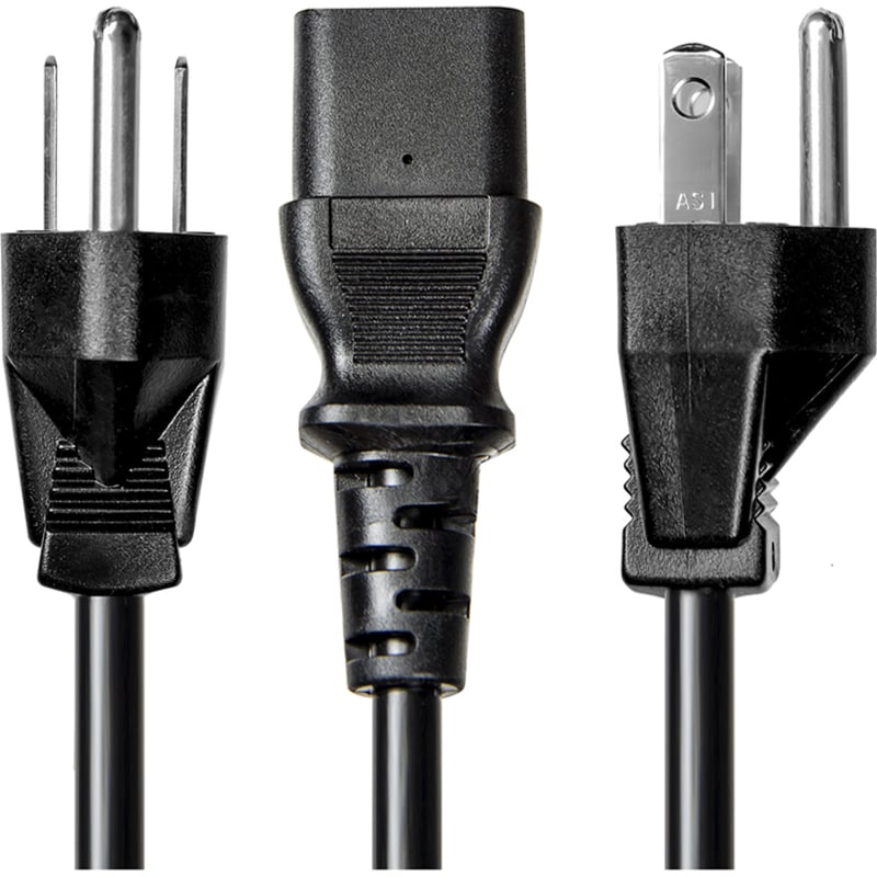 Rocstor 6ft Computer Power Cord NEMA5-15P to C13 - Thumbnail 2