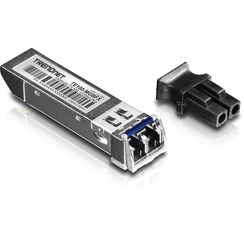 TRENDnet SFP to RJ45 100Base-FX Multi-Mode LC Module, TE100-MGBFX, Compatible with Mini-GBIC, Supports 1310 nm, Up to 155 Mbps, Hot-Pluggable, Up to 2 Km (1.2 Miles), Lifetime Protection - Thumbnail 3