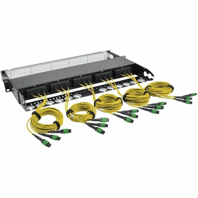 Eaton Tripp Lite Series 40/100Gb Fiber Breakout Patch Panel, 40Gb to 4 x 10Gb, 100Gb to 4 x 25Gb, 15 MTP QSFP to 60 LC Duplex 9/125 Singlemode Ports, 1U - Thumbnail 2