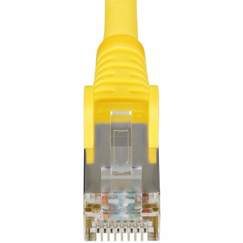 CAT6A ETHERNET CABLE - YELLOW 10GBE S/FTP LSZH 100W POE - Thumbnail 4