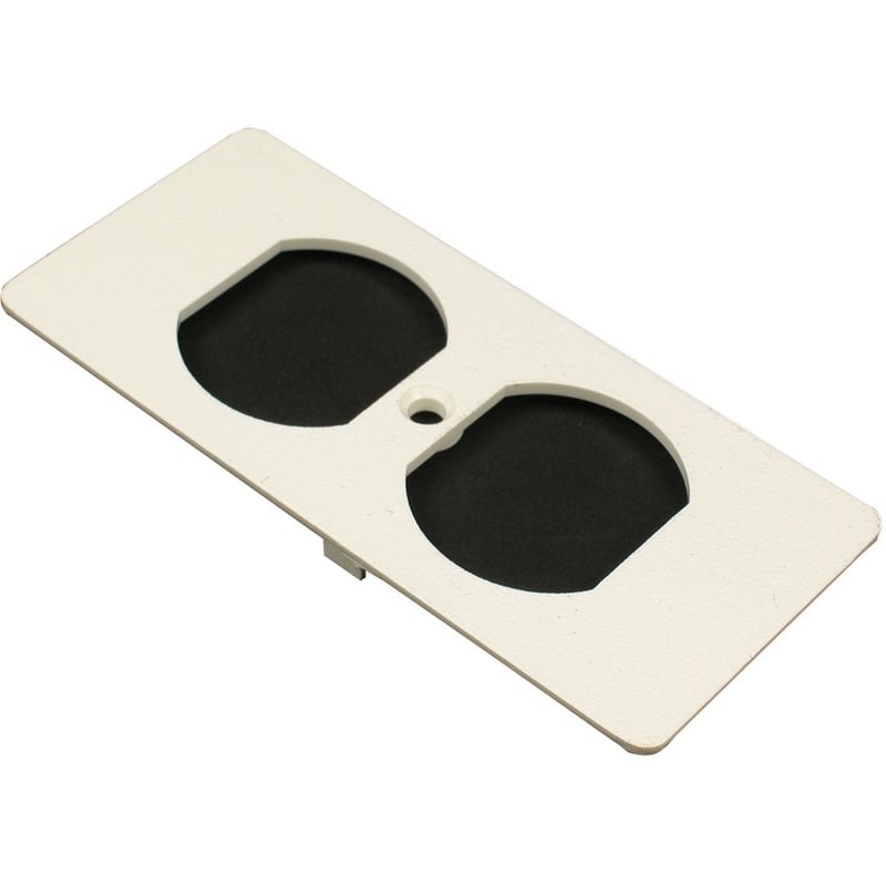 Wiremold 5500 Series Duplex Recptacle Faceplate Fitting, Ivory