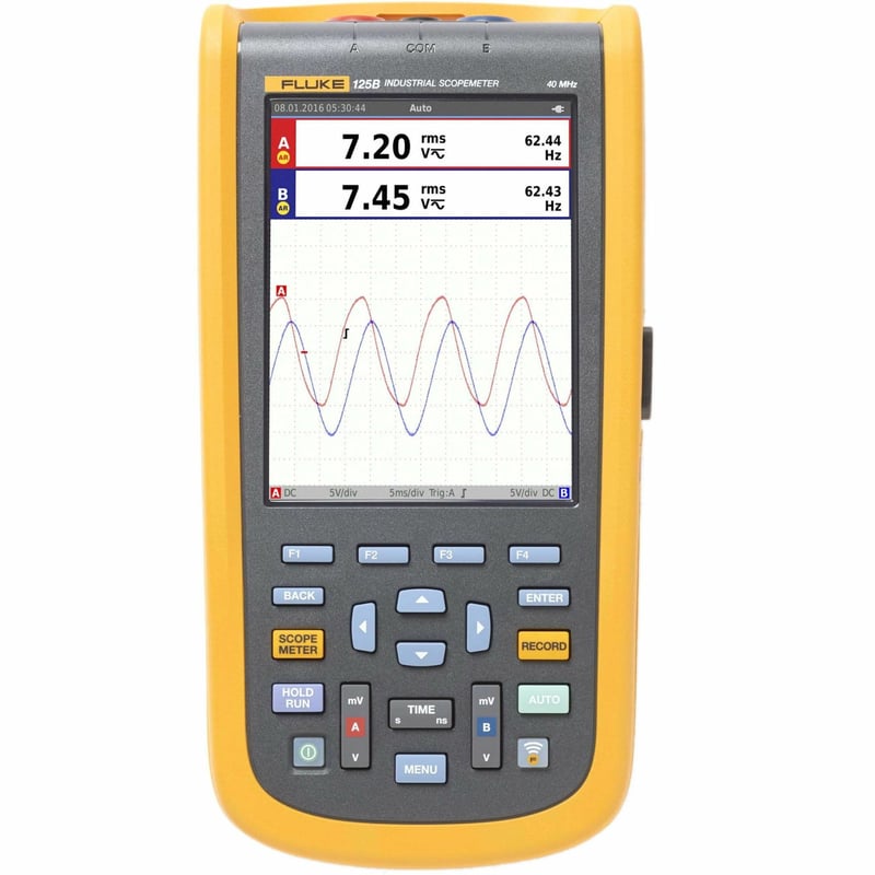 Fluke 120B Series Industrial ScopeMeter Handheld Oscilloscopes - Thumbnail 1