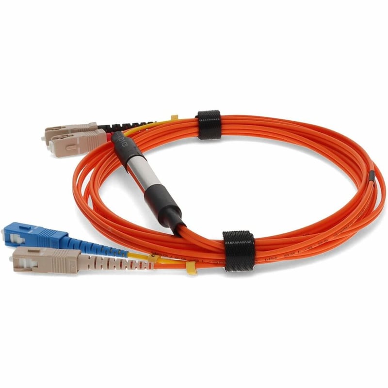 AddOn 5m SC to SC OM1 & OS1 Duplex OFNR (Riser-Rated) Fiber Mode Conditioning Cable - Thumbnail 2